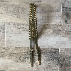 Michael Kors Guitar Strap Handbag Olive Green